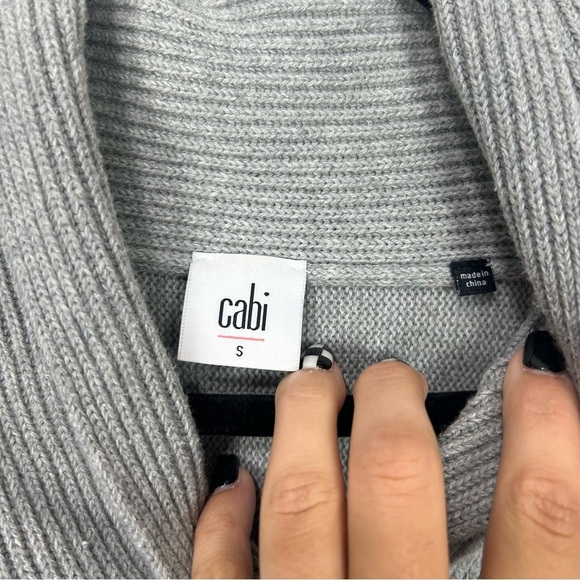 CABI grey oversized boxy charolette sweater R6 - Picture 7 of 7